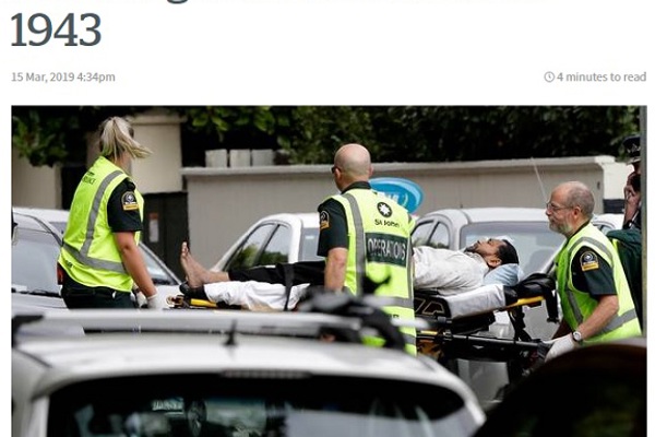 ATTACCO NEONAZISTA IN NUOVA ZELANDA CONTRO I MUSULMANI