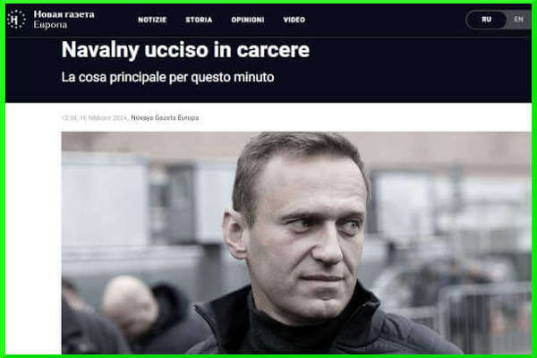 Tutto il Mondo non Ha Dubbi: Putin è l'Assassino di Navalny