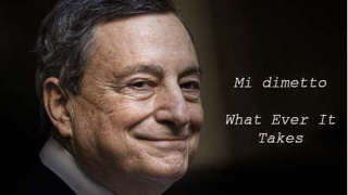 Mario Draghi Si Dimette e Lascia Italia in Mutande al Mare