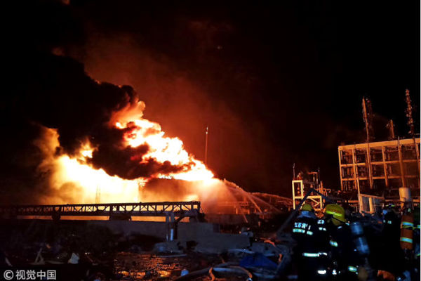 STRAGE DI STATO IN CINA, ESPLODE UNA FABBRICA DI PESTICIDI E FA PIU' DI 50 VITTIME