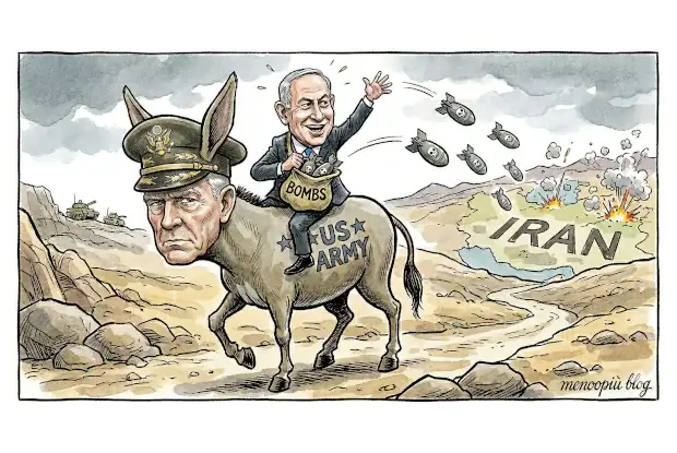 Netanyahu cavalca il somaro USA