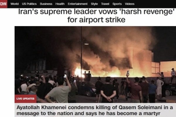 Trump uccide il generale-killer Soleimani per vendetta dopo l'assalto all'ambasciata USA di Baghdad. Tra poche ore inizia la guerra. Americani in fuga dall'Iraq