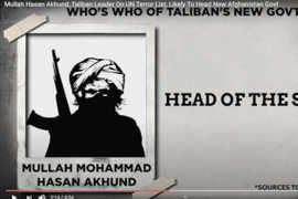 AFGHANISTAN PREMIER HASAN AKHUND RICERCATO PER TERRORISMO