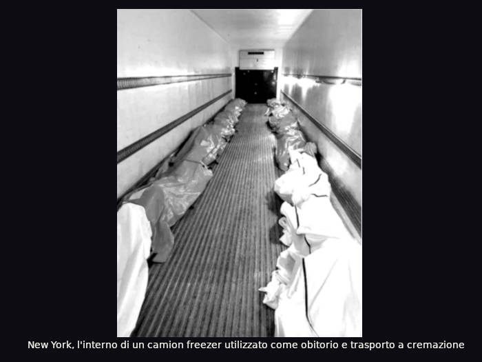 coronavirus New York camion mortuario