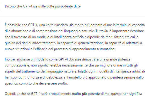 ChatGPT snobba GPT-4 oppure è invidioso? GPT-4 senza OpenAI?