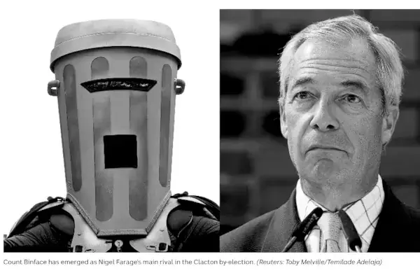 Perché votare Count Binface piuttosto che Nigel Farage