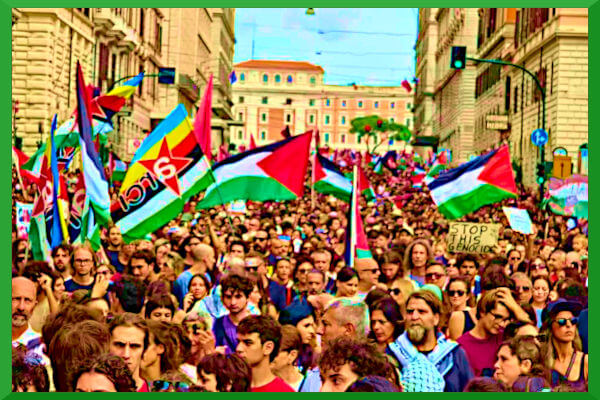 Roma, sciopero generale per Gaza