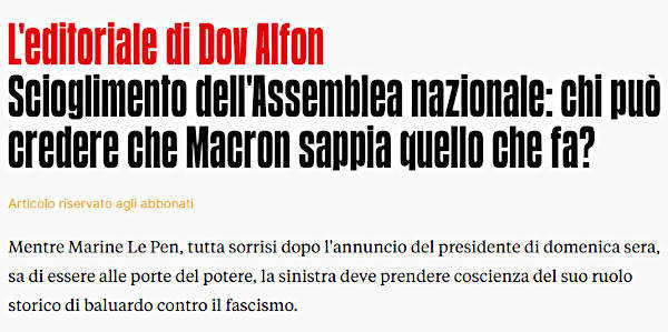 Macron elezioni 2024