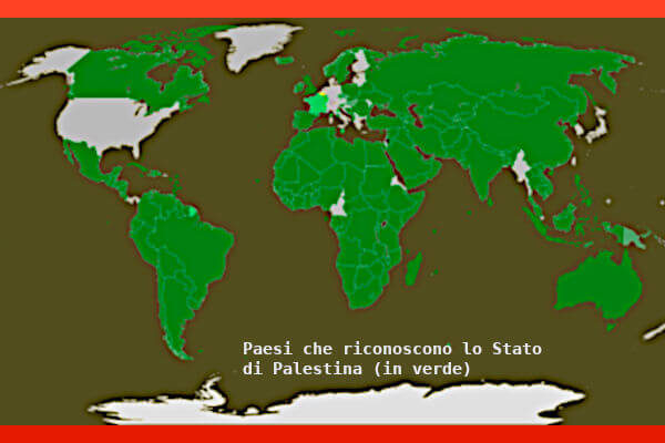 Paesi che riconoscono lo Stato di Palestina