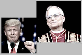 Indice di gradimento di Trump a confronto con quello di Leone XIV