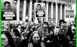 Le proteste contro l'arresto illegale di Mahmoud Khalil crescono