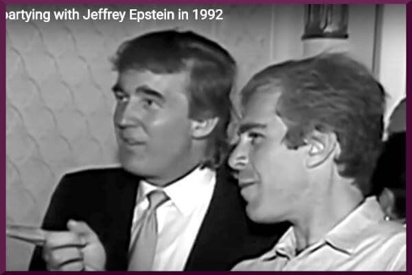 Trump e Epstein a Mar-a-Lago nel 1992 mentre osservano un gruppo di ragazze che ballano