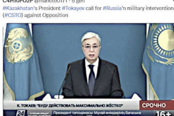 Kazakhstan Come Bielorussia, Altra Strage Targata Putin