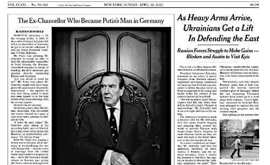 Ucraina, Smascherato Schroder "Uomo di Putin in Germania"