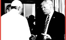 L'Alieno Donald Trump al funerale di Papa Francesco