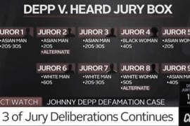 Depp Vince Contro Heard con una Giuria di 5 Maschi e 2 Donne