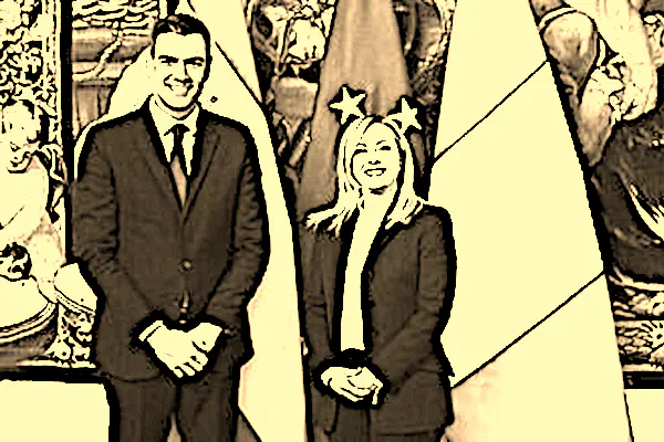 Meloni e Sanchez, cartolina sbiadita