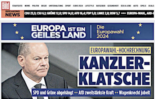 Scholz imbarazzante