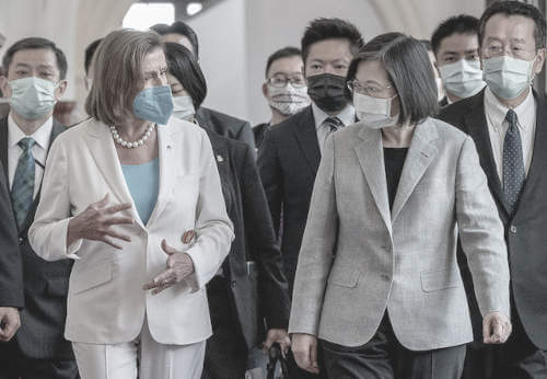 Nancy Pelosi e Tsai Ing-wen a Taiwan