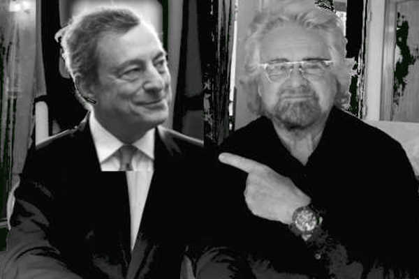MARIO DRAGHI, PER FORTUNA CHE C'E' BEPPE GRILLO