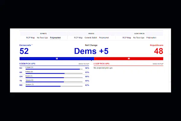 Elezioni USA Midterm 2026 - l'incubo di Trump è 52-48 al Senato