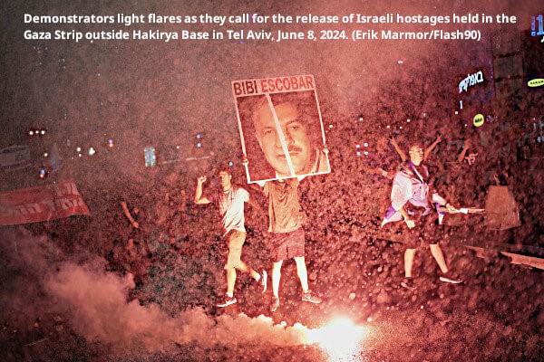 proteste a Tel Aviv contro governo Netanyahu