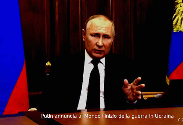 Putin annuncia l'inizio della guerra contro Ucraina
