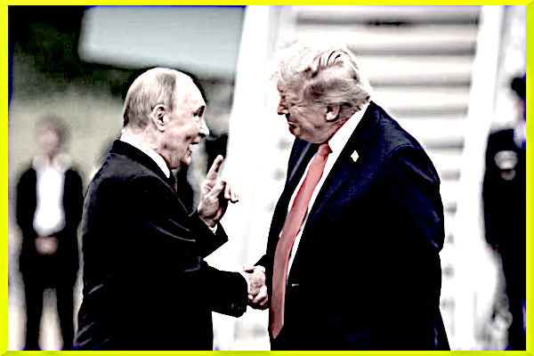 zar Putin con maggiordomo Trump