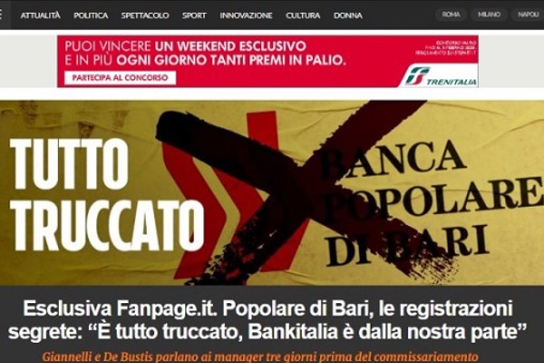 POPOLARE BARI: Indagine su Qualcuno Corrotto in Banca d'Italia