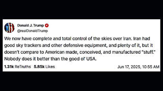 Trump dichiara che gli USA sono in guerra contro Iran