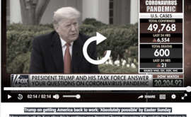 Coronavirus, Donald Trump e' Molto Preoccupato per Due Motivi